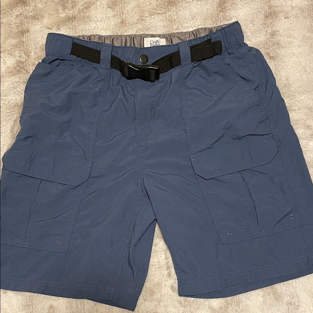 Croft & Barrow Men's Blue Cargo Shorts